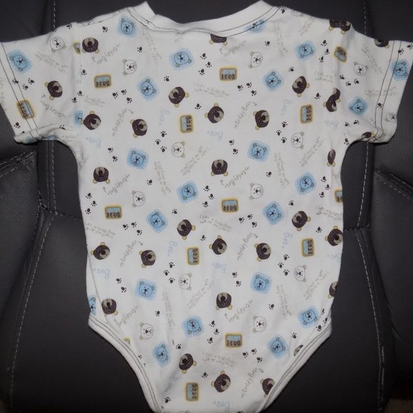 Little Legends Teddy Bear Print Snap Tee Shirt - Picture 3 of 3